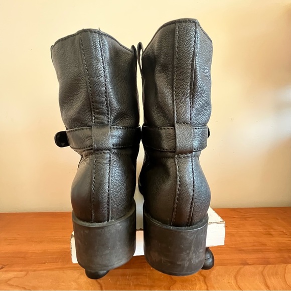 Cole Haan Black Alix Moto Leather Ankle Boot Air Soles Wms Size 8.5B - Picture 5 of 7